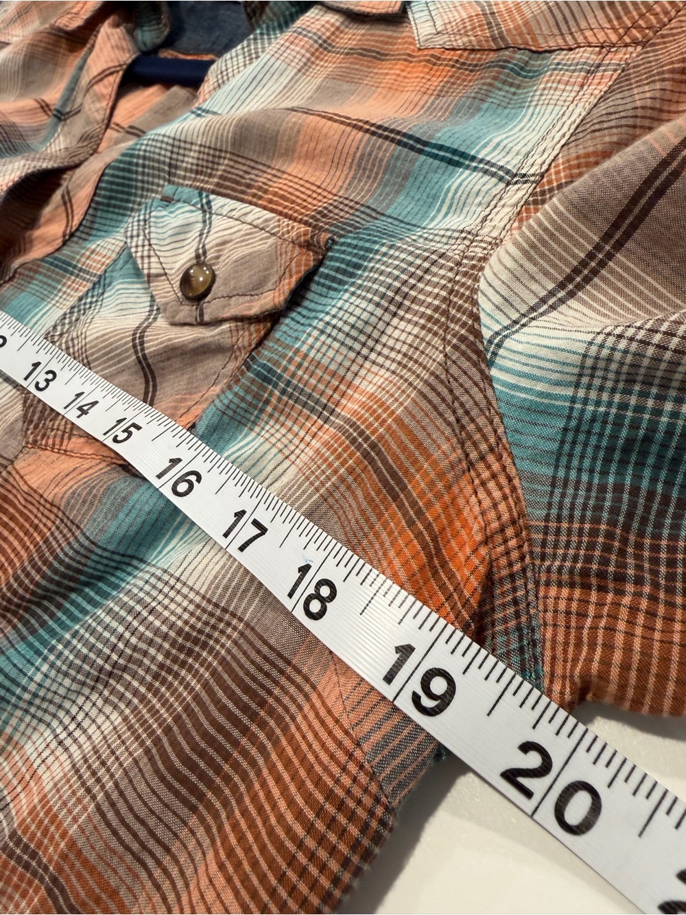 Natural Reflections Woman’s plaid snap front western shirt large cotton rodeo - Picture 7 of 8